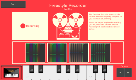 The Freestyle Recorder module in SongStarter.