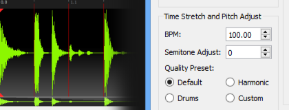 Time-stretch or warp your samples with BeatCleaver.