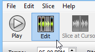 Click the edit button to enable Edit Mode in BeatCleaver.